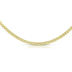 22-Inch Adjustable Box Chain Necklace, 14K Yellow Gold