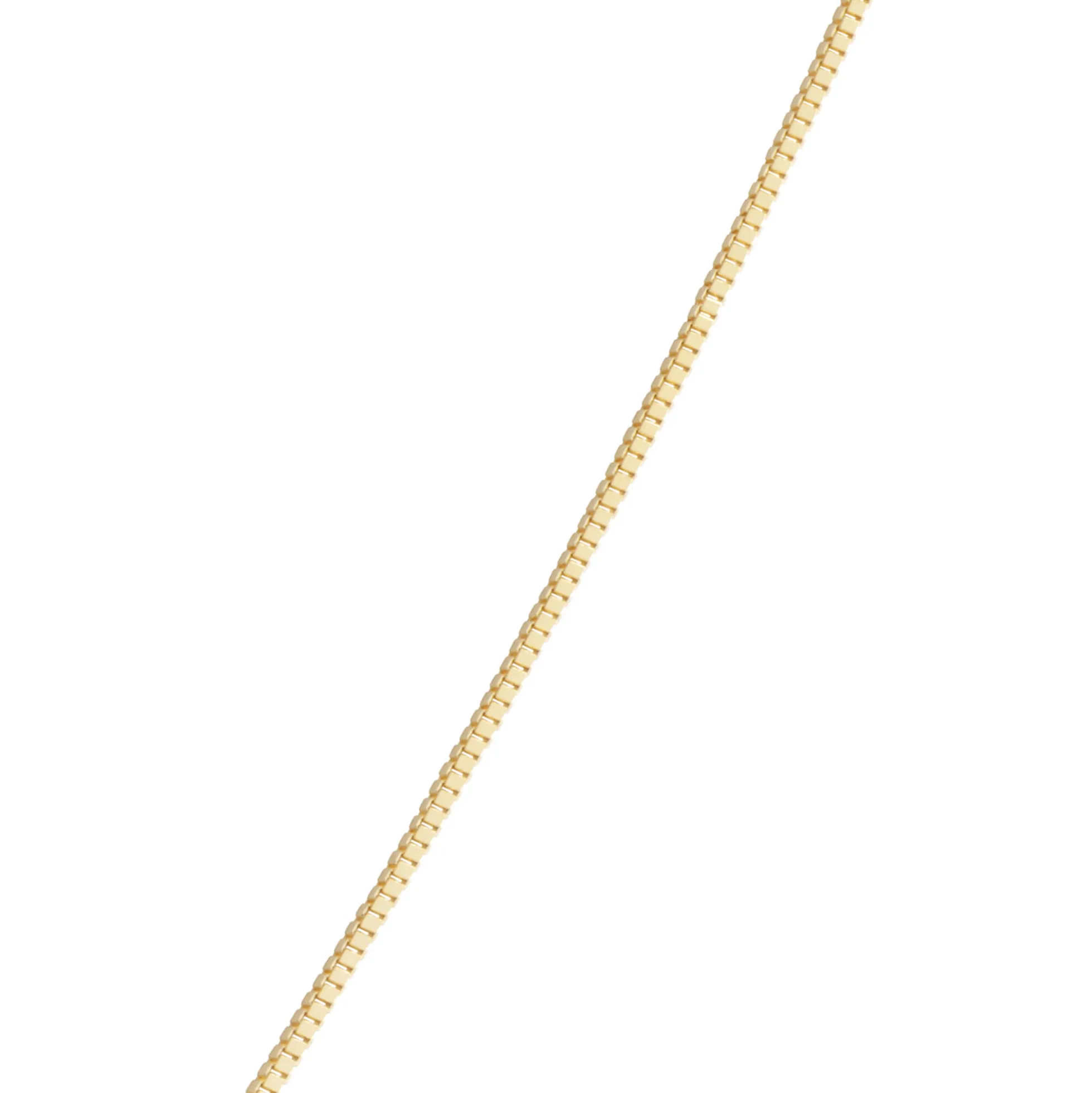 22-Inch Adjustable Box Chain Necklace, 14K Yellow Gold
