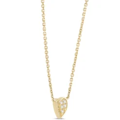 15-inch Baby Heart Necklace, 14K Yellow Gold