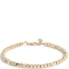 7.5-Inch Beaded Toscano Bracelet, 14K Yellow Gold