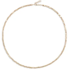 18-Inch Bead Toscano Necklace, 14K Yellow Gold