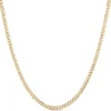 24-Inch Cuban Link Chain, 14K Yellow Gold