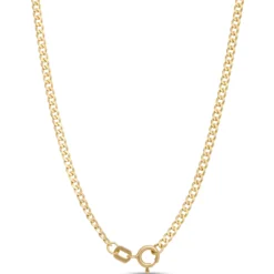 18-Inch Curb Link Necklace, 14k Yellow Gold
