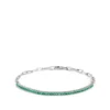 7.5-Inch Emerald Bracelet, 14K White Gold