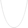 18-Inch Mooncut Bead Necklace, 14K White Gold