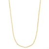 18-Inch Popcorn Chain With Gold Bead Stations, 14K White and Yellow Gold