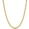 24-Inch Rope Chain, 18K Yellow Gold