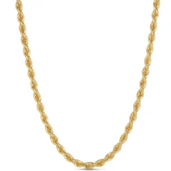 24-Inch Rope Chain, 18K Yellow Gold