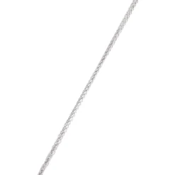 18-Inch Round Wheat Chain Necklace, 14K White Gold