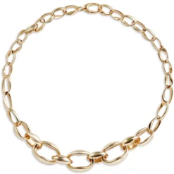 18-Inch Toscano Oval Link Necklace, 14K Yellow Gold