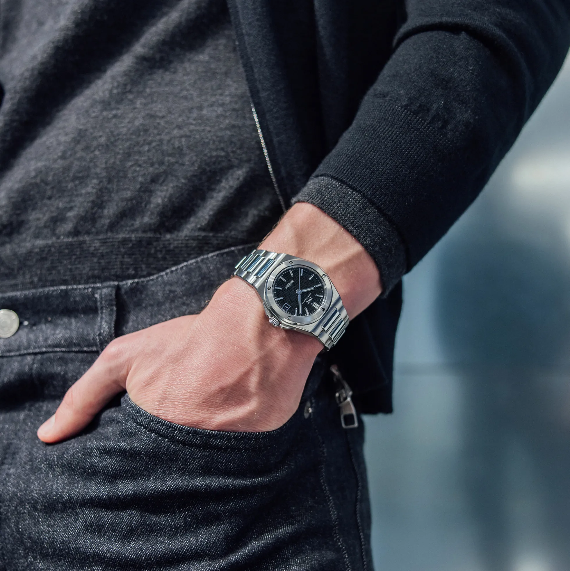 IWC Ingenieur Automatic 35 Black Dial Watch, 35.1mm