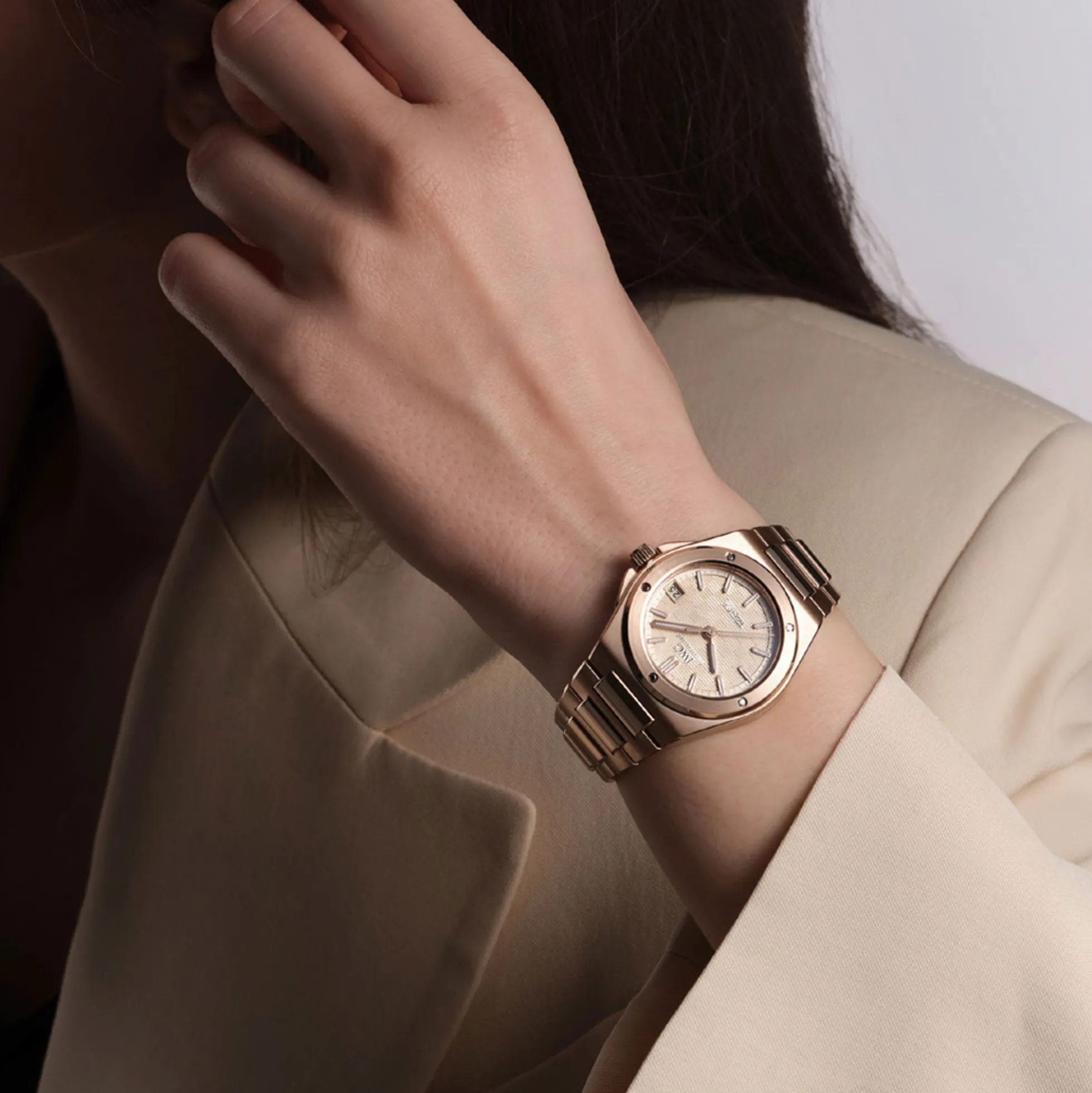 IWC Ingenieur Automatic Gold Dial Watch, 35.1mm