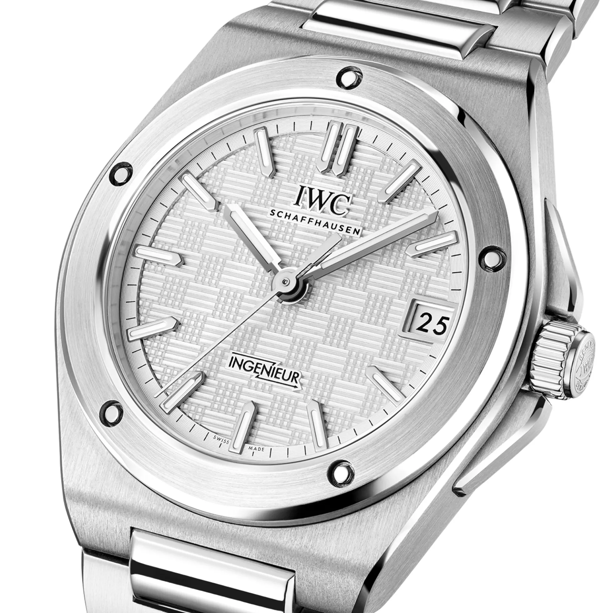 IWC Ingenieur Automatic 35 Silver Dial Watch, 35.1mm