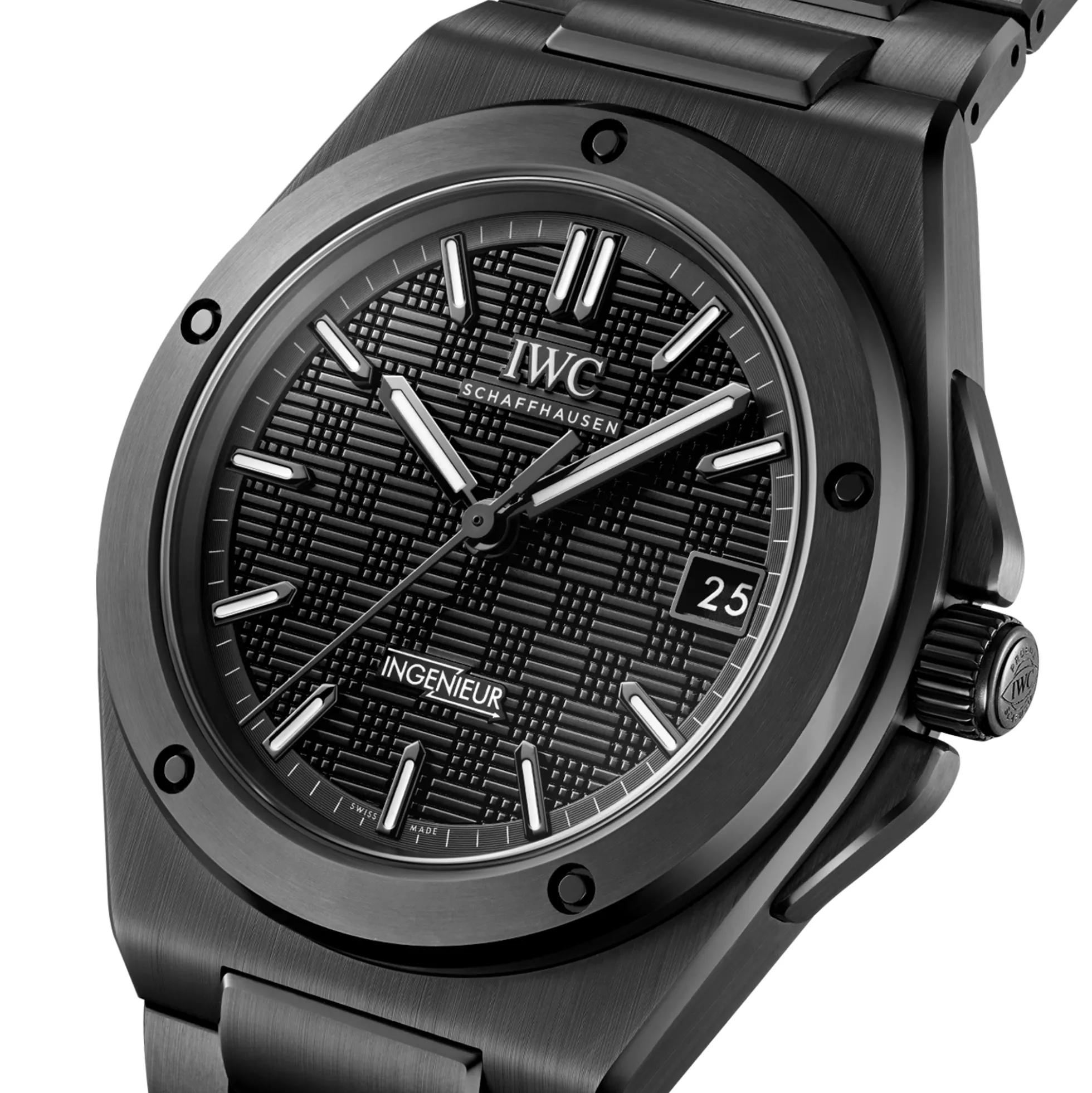 IWC Ingenieur Black Dial Watch, 42mm