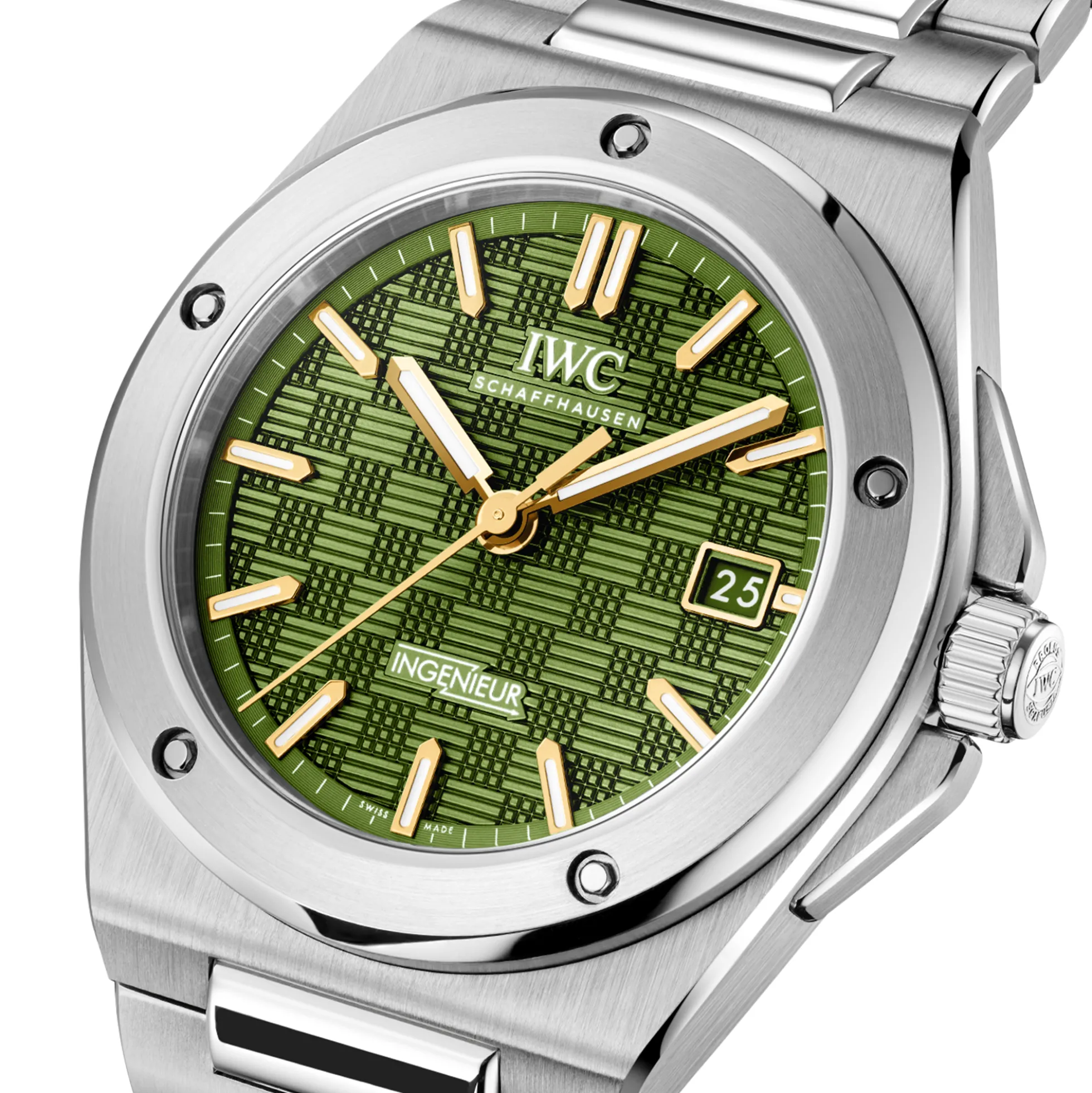 IWC Ingenieur Green Dial Watch, 40mm