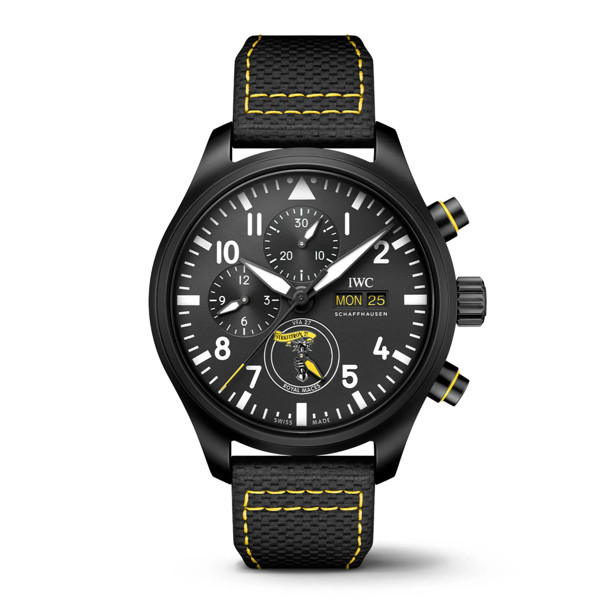 IWC Pilot’s Watch Chronograph Edition Royal Maces Black Dial Watch, 44.5mm