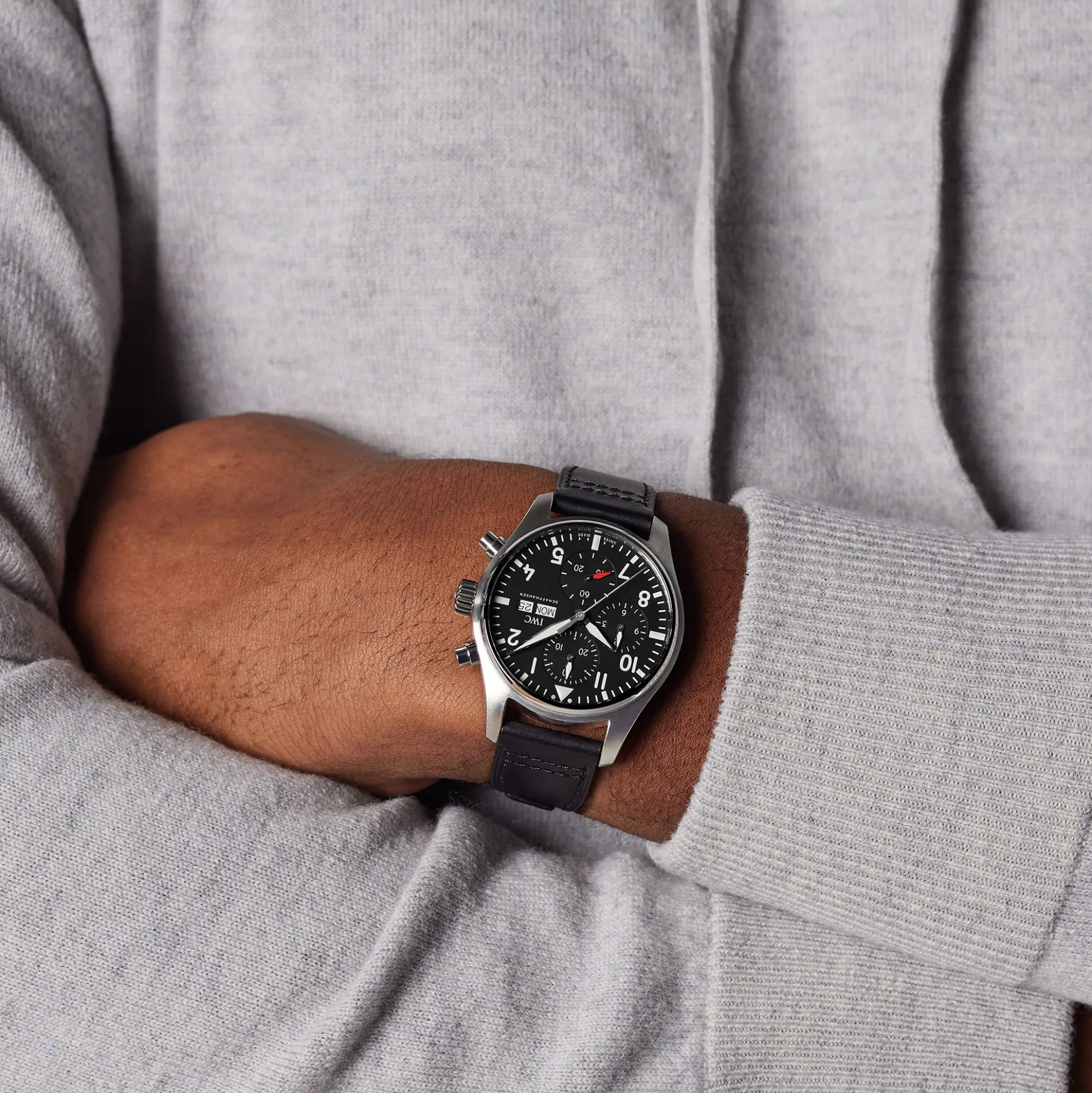 IWC Pilot's Watch Chronograph Black Dial Watch, 43mm