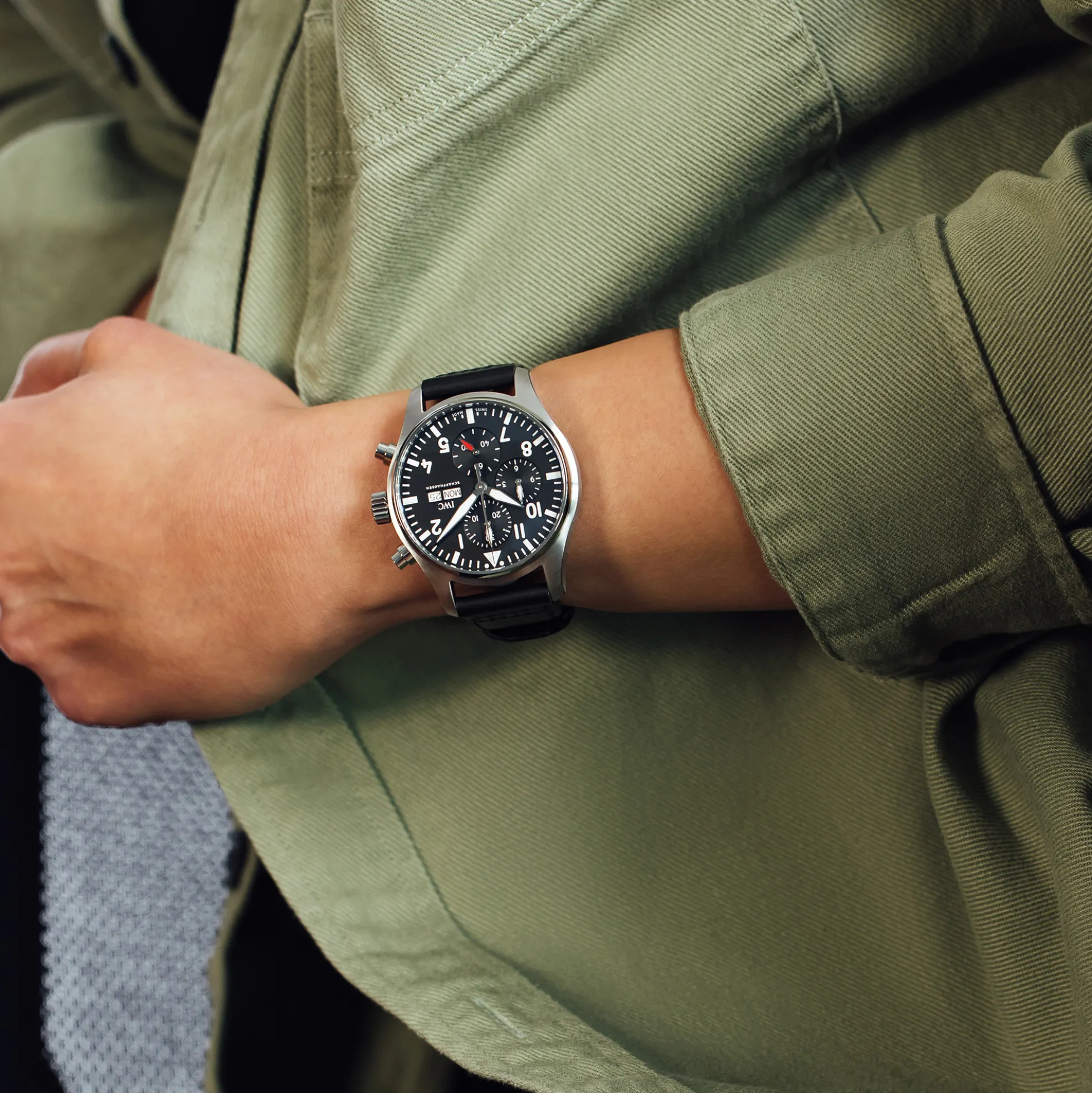 IWC Pilot’s Watch Chronograph Black Dial Watch, 41mm