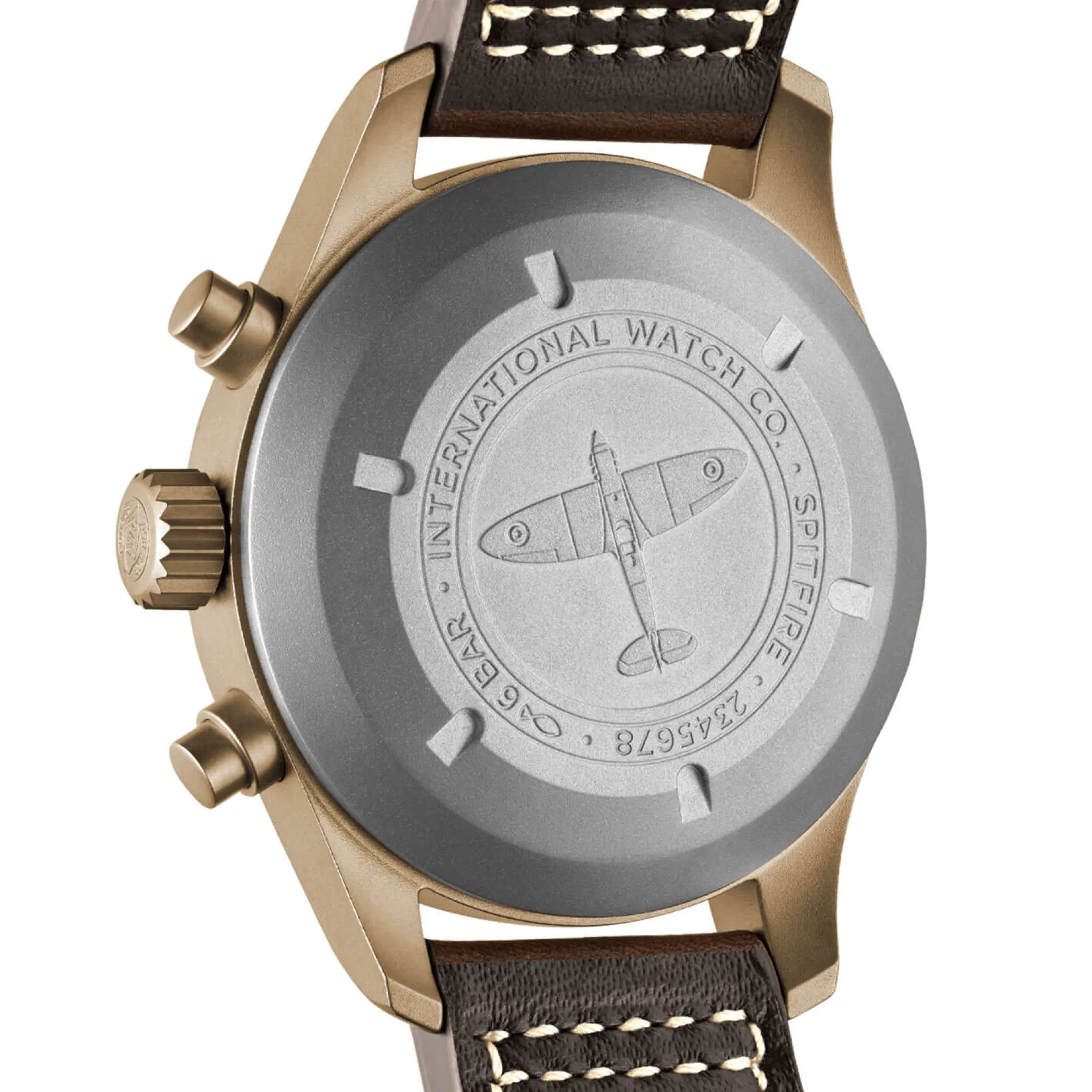 IWC Pilot's Watch Green Dial Bronze Chronograph Spitfire, 41mm