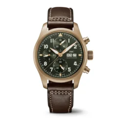 IWC Pilot's Watch Green Dial Bronze Chronograph Spitfire, 41mm