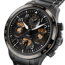 IWC Pilot’s Watch Performance Chronograph Perpetual Calendar Digital Date-Month Black Dial Watch, 43mm