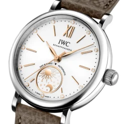 IWC Portofino Automatic Day & Night 34 Silver Dial Watch, 34mm