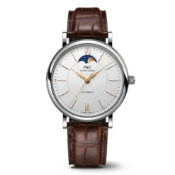 IWC Portofino Automatic Moon Phase Silver Dial Watch, 41mm