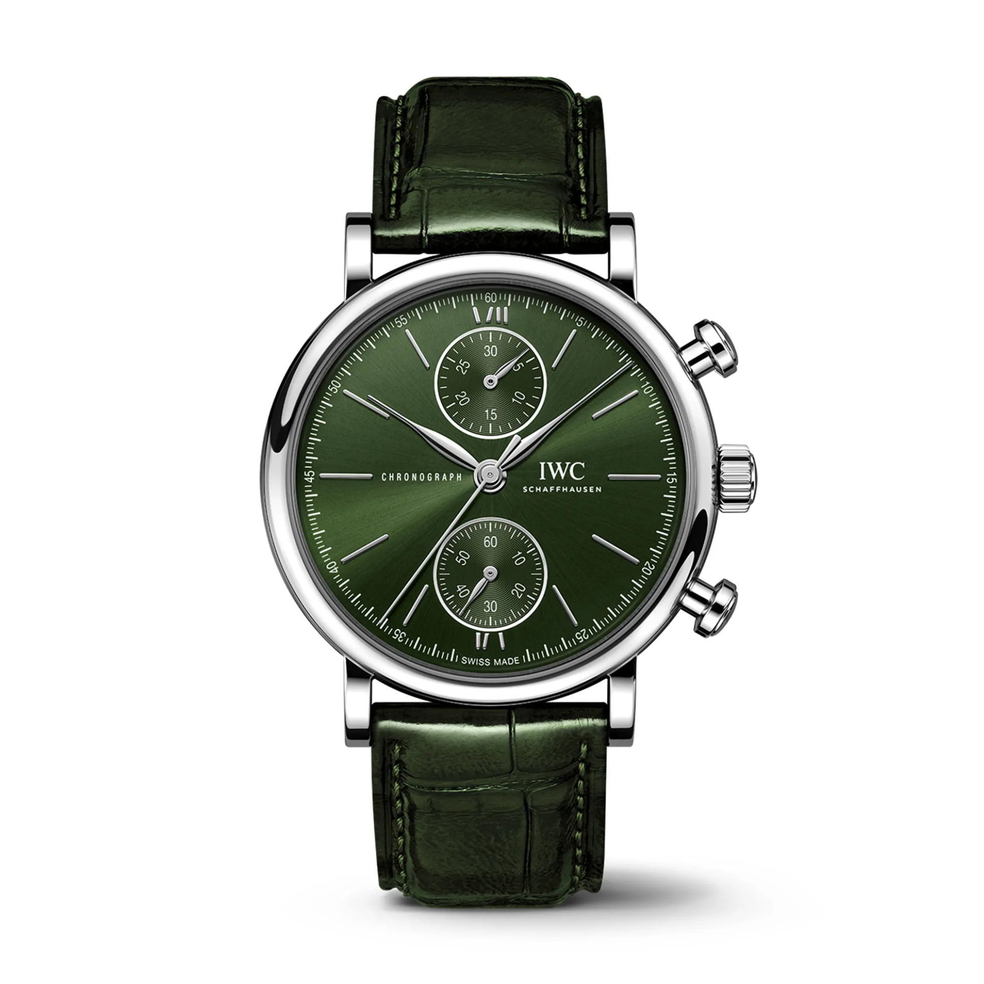 IWC Portofino Chronograph Green Dial Watch, 39mm