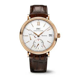 IWC Portofino Hand-Wound Eight Days Silver Dial Watch, 45mm