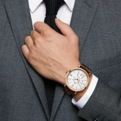 IWC Portofino Hand-Wound Eight Days Silver Dial Watch, 45mm