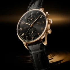 IWC Portugieser Chronograph Black Dial Watch, 41mm