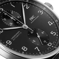 IWC Portugieser Chronograph Black Dial Watch, 41mm