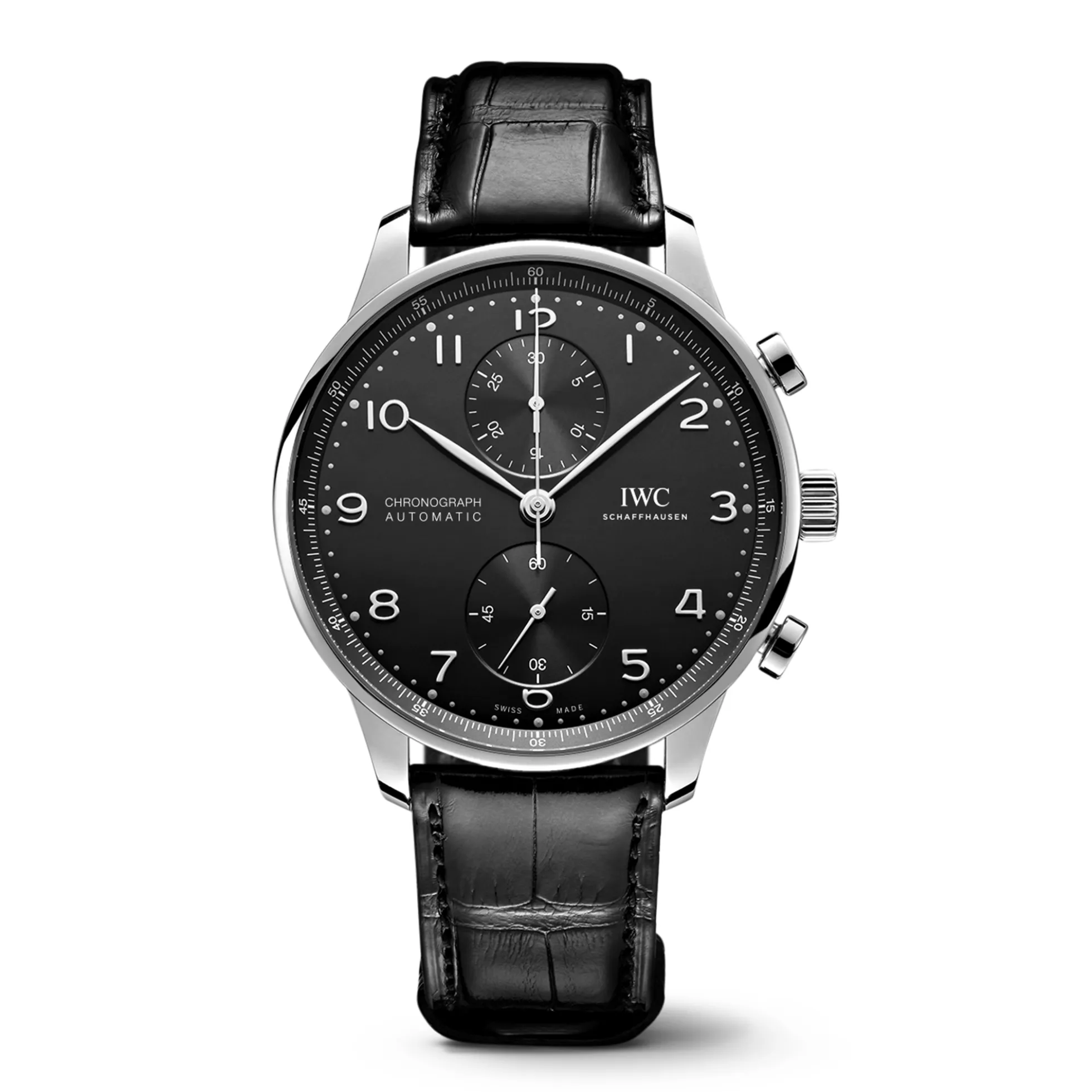IWC Portugieser Chronograph Black Dial Watch, 41mm