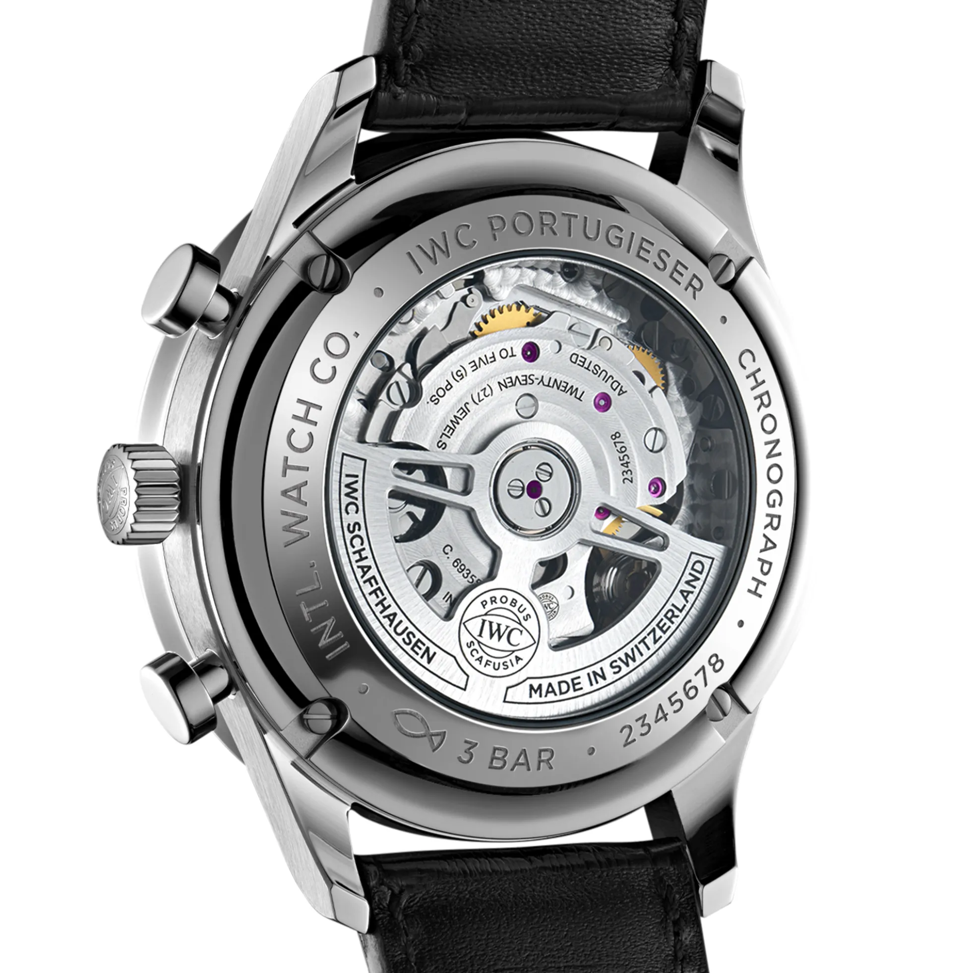 IWC Portugieser Chronograph Black Dial Watch, 41mm