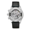 IWC Portugieser Silver Dial Blue Detailed Chronograph Watch, 41mm