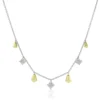 Jade Trau for Ben Bridge Signature Diamond Station Necklace 18K