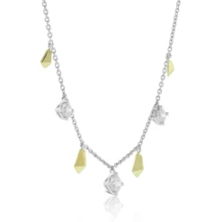 Jade Trau for Ben Bridge Signature Diamond Station Necklace 18K