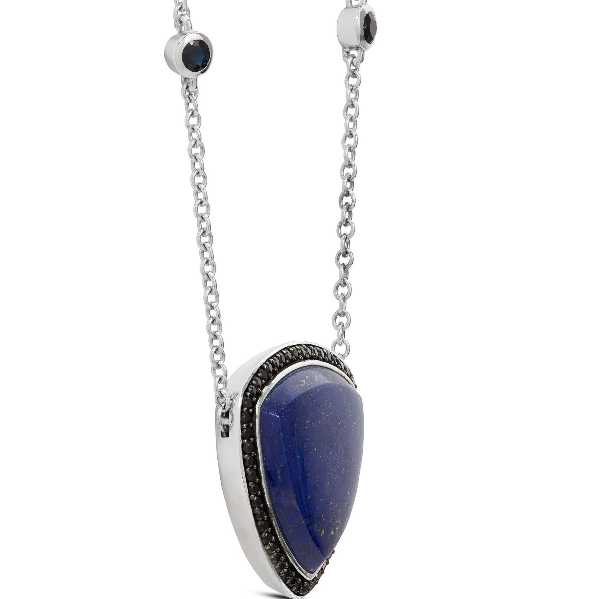 Lapis Lazuli & Black Sapphire Necklace