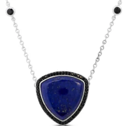 Lapis Lazuli & Black Sapphire Necklace