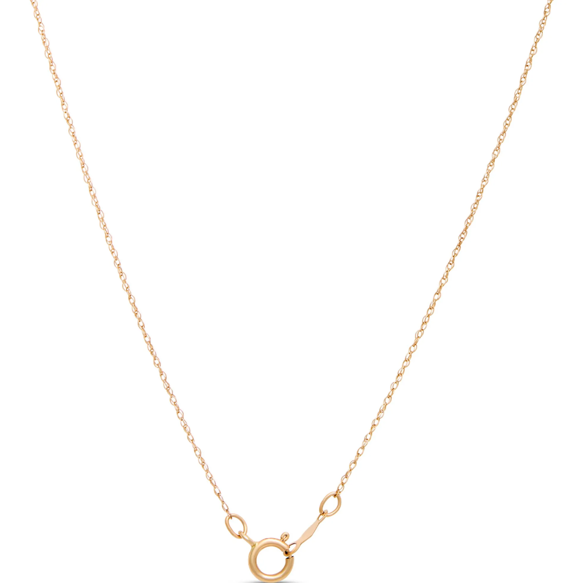 Linear Frame Diamond Pendant, 14k Two-Tone