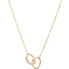 Linked Ring Necklace, 14K Yellow Gold