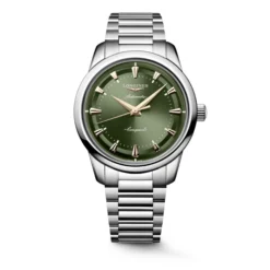 Longines Conquest Heritage Green Dial Watch, 40mm
