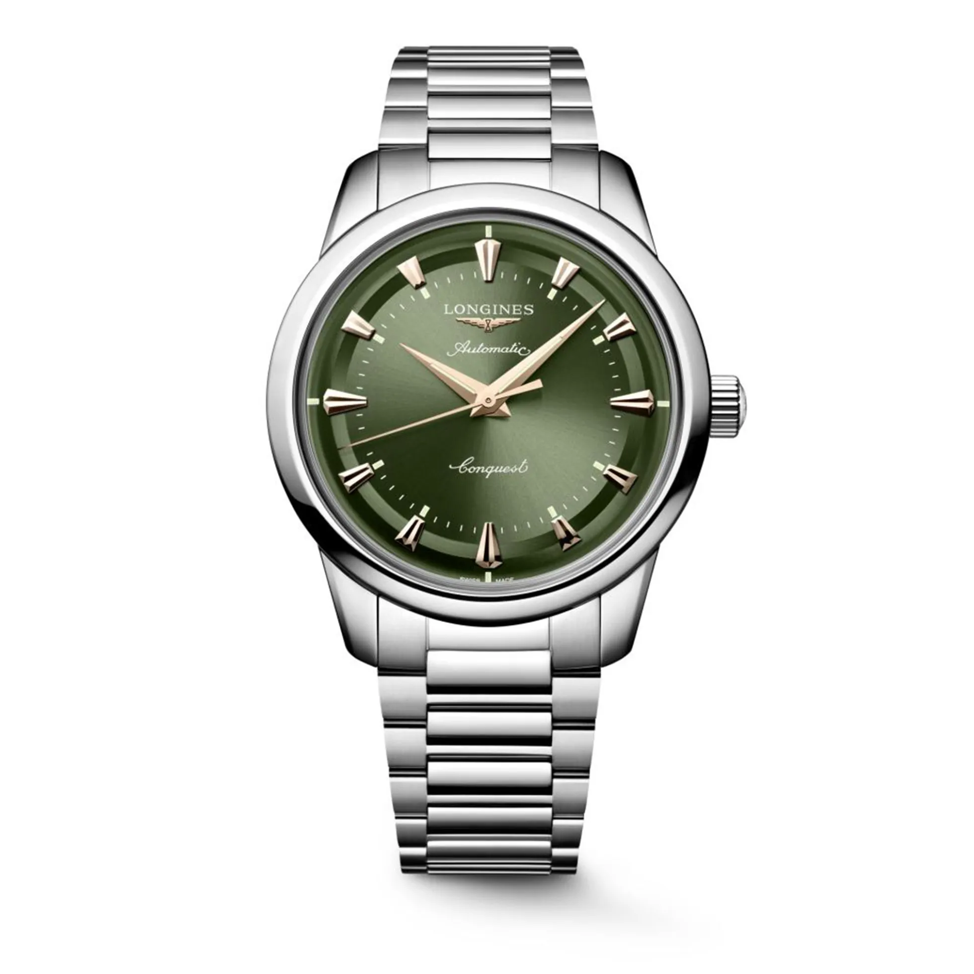 Longines Conquest Heritage Green Dial Watch, 40mm