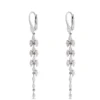 Marquise Diamond Drop Earrings, 14K White Gold