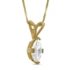 Marquise Diamond Pendant, ½ Carat Total Weight, 14K Yellow Gold