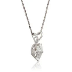 Marquise Diamond Pendant, ⅓ Carat Total Weight, 14K White Gold