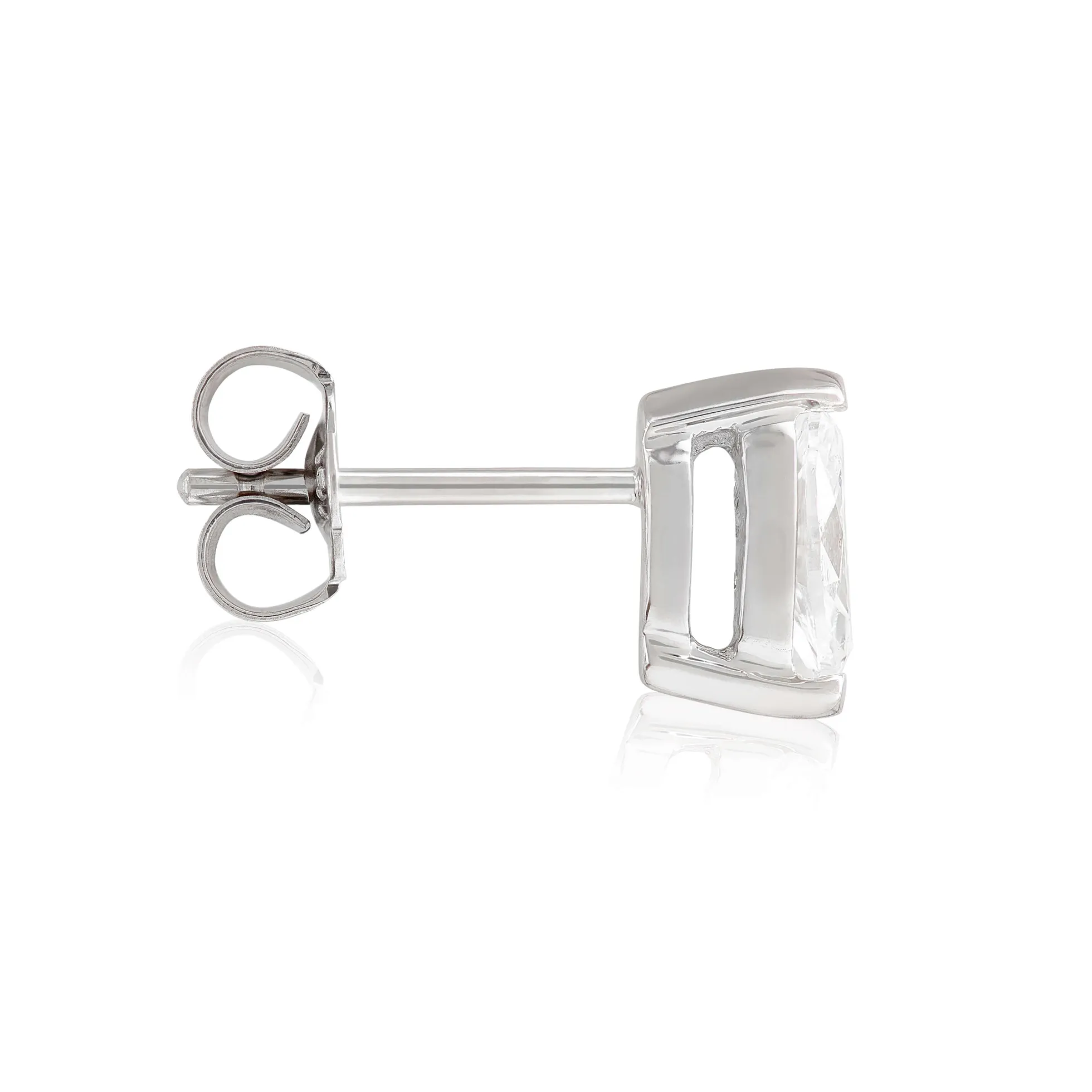Marquise Diamond Studs, 1/4 Carat Total Weight, 14K White Gold