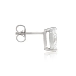 Marquise Diamond Studs, 3/4 Carat Total Weight, 14K White Gold