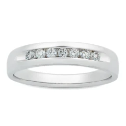 Men's Channel Set Diamond Band 14K, 1/3 ctw,