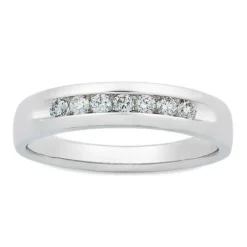 Men's Channel Set Diamond Band 14K, 1/3 ctw,